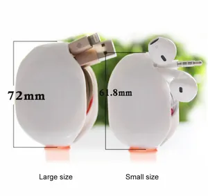 Plastic custom automatic headphone retractable cable reel winder