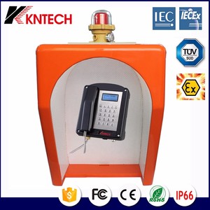 Teléfono KNTECH ATEX antiexplosión KNEX1 Teléfono de área peligrosa a prueba de explosiones para productos de telecomunicaciones de campos de petróleo y gas - Product Image 6