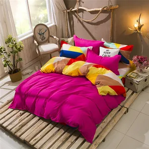 Темно-розового цвета, 4 шт., в клетку, комплект постельного белья пододеяльник комплекты