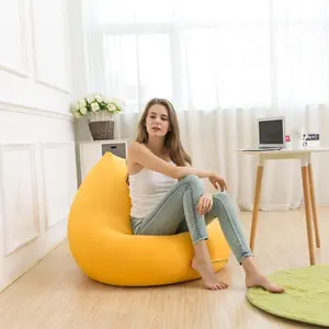 Warna-warni Kain Elastis Teardrop Bean Bag Sofa Kursi Kursi untuk Living Room Dekorasi