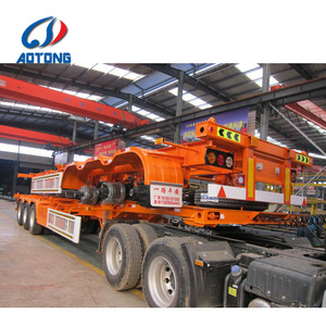 40ton 3 Trục 40ft Đa Sử Dụng <span class=keywords><strong>Container</strong></span> Bán <span class=keywords><strong>Trailer</strong></span>, Phẳng Nền Tảng Xe Tải Chassis Cho 20 Và 40Feet <span class=keywords><strong>Container</strong></span> - Product Image 2