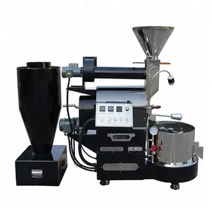 2024 Industrial Automatic Coffee Roaster Stainless Steel Home 3 kg Gas Topper Cocoa Bean Roasting Baking Machine