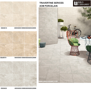 Beige Grijs Non Slip R11 Travertin Look Keramische Outdoor Tegel 20Mm Porselein Outdoor Tegel China - Product Image 2
