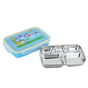 Lonchera Infantil de Acero Inoxidable, Hermética, con Tapa de Plástico Ecológica, Conserva la Frescura, Contenedor de Almacenamiento de Alimentos para Bebés - Product Image 5