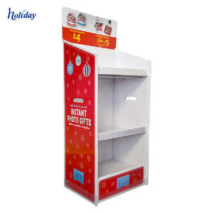 Urlaub Produkt Förderung Weihnachten Bodenständer Display, Einzelhandel Benutzerdefinierte Größe Bodenständer - Product Image 2
