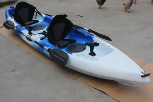 Kayak de pesca para 2 personas, Kayak doble moldeado