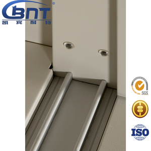 Estantería de oficina con 2 puertas correderas de vidrio, muebles de oficina de acero - Product Image 5