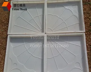 Rubber plastic bestrating mold voor beton tegel prefab bestrating road MAURITIUS