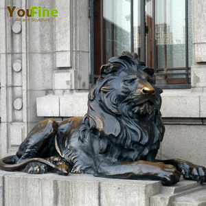 YOUFINE - Estatua de Leones HSBC de Bronce de Tamaño Real, Fundición de Alta Calidad - Product Image 3