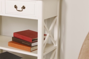 <span class=keywords><strong>Console</strong></span> Traditionnelle en Bois Massif Blanc de Haute Qualité avec Montage Facile - Product Image 3