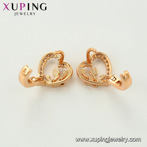 95226 Venta caliente elegante joyería de las mujeres estilo irlandés en forma de corazón con <span class=keywords><strong>la</strong></span> corona pendientes de aro - Product Image 6