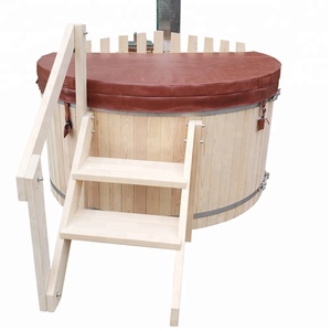 Baril de trempage en bois portable pour adultes, excellente baignoire, en bois, standard élevé, offre spéciale - Product Image 1