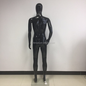 Venta caliente Mini tamaño brillante hombre negro maniquí fantasma hombre <span class=keywords><strong>sin</strong></span> rostro huevo cabeza de maniquí - Product Image 3
