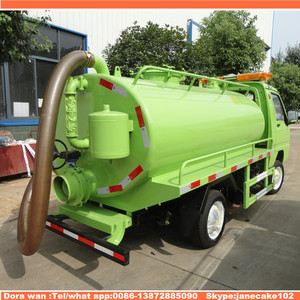 Mini foton benzina fecale di aspirazione delle acque reflue prezzo di clw vuoto camion cisterna - Product Image 4