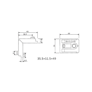 J023 Angolo di <span class=keywords><strong>Alluminio</strong></span> Angolo di Staffa <span class=keywords><strong>in</strong></span> lega di <span class=keywords><strong>alluminio</strong></span> angolo Per Finestre E Porte <span class=keywords><strong>In</strong></span> <span class=keywords><strong>Alluminio</strong></span> - Product Image 2