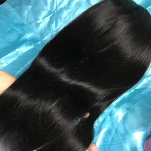 Groothandel prijs steil haar geen wirwar geen schuur weave 100% menselijk haar wirwar gratis menselijk haar pruik