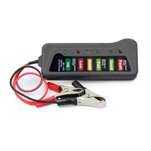 Besten Preis Auto Batterie Tester Analysator 12 v Batterie Tester Auto batterie mit 6 LED Licht