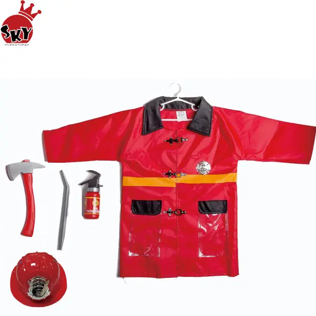 Amazon heißer spielzeug Kinder feuerwehrmann kostüm anzug mit brandbekämpfung werkzeuge cosplay kostüme rolle spielen spielzeug für kinder