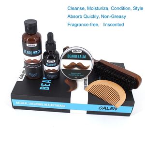 OALEN Private Label <span class=keywords><strong>Kit</strong></span> <span class=keywords><strong>barba</strong></span> olio balsamo <span class=keywords><strong>per</strong></span> <span class=keywords><strong>barba</strong></span> senza profumo <span class=keywords><strong>per</strong></span> <span class=keywords><strong>uomo</strong></span> con confezione regalo - Product Image 5