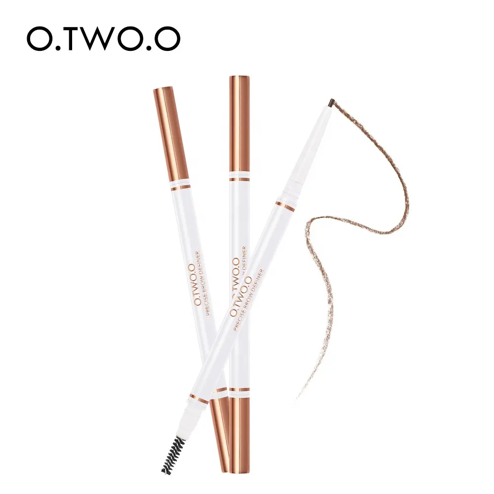 O.TW O.O-lápiz de tinte ultrafino para cejas, larga duración, fácil de usar, con cabezal de cepillo en espiral