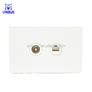 <span class=keywords><strong>Prise</strong></span> murale australienne pour <span class=keywords><strong>antenne</strong></span> TV, réseau, données, internet, <span class=keywords><strong>prise</strong></span> <span class=keywords><strong>RJ45</strong></span> CAT6 - Product Image 1