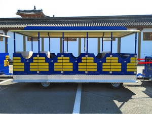 Trenino Turistico Elettrico Senza Binari con Certificazione CE ISO per Parchi <span class=keywords><strong>e</strong></span> Attrazioni Turistiche - Product Image 4