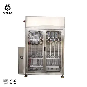 Automatic Servo motor plastic glass jar shea butter filling sealing and labeling machine price