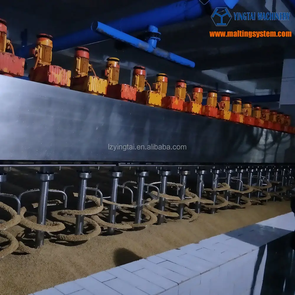 귀리, 밀, 보리 맥아 생산 기계장치 Saladin 상자 malting 체계 Yingtai Promalting 체계