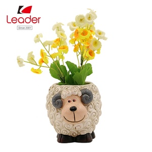 Personalizzato Dipinta Simpatici Animali Del Fumetto Della <span class=keywords><strong>Resina</strong></span> Statua Pecora Colorato Vaso di Fiori di pecora vaso di fiori - Product Image 5