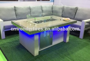 Hot Selling Cheap Price Propane Outdoor Firepit <strong>Table</strong> <strong>with</strong> Rectangle Stainless <strong>Fire</strong> <strong>Pit</strong> Pan Made in China - Product Image 4