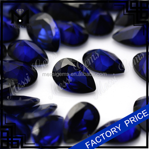 34 # <span class=keywords><strong>azul</strong></span> zafiro sintético 8x12mm corindón sintético - Product Image 3