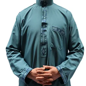 Groothandel Mannen Arabische Thobe Jubah Midden-oosten Kleding