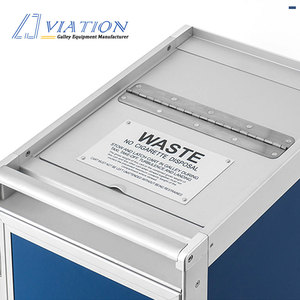 Mejor oferta de catering aéreo carro aerolínea basura Carro de metal de la carretilla - Product Image 5