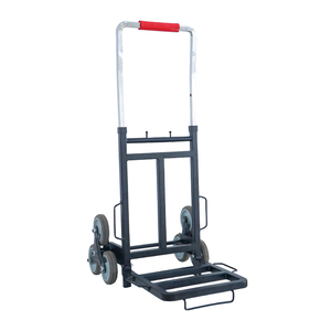 Lange Band Leven zware inklapbare <span class=keywords><strong>hand</strong></span> <span class=keywords><strong>truck</strong></span> <span class=keywords><strong>powermate</strong></span> trolley dolly met trap klimmen wielen kruiwagen trolley - Product Image 5
