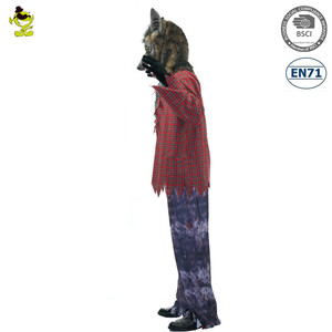 Costumi da Lupo per Adulti, Travestimento per Feste di Halloween, Costume da Animale Spaventoso per Cosplay - Product Image 2