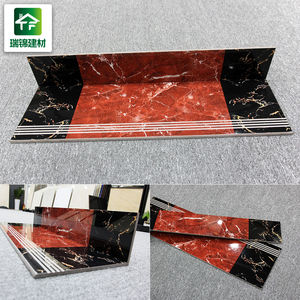 Resistente al calor estrella escalera baldosas de cerámica antideslizante rojo Jade baldosas de mármol - Product Image 2