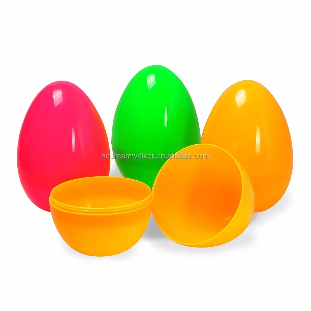 Grande Uovo di Plastica, Jumbo Uova di Pasqua Colorate, Grande Sorpresa Uovo Vuoto