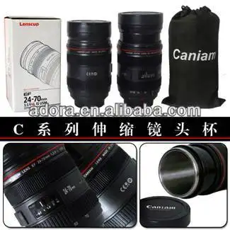 420ml canian flexible individuelle kamera-objektiv becher
