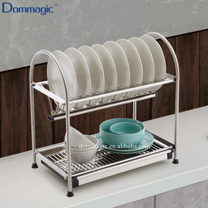 <span class=keywords><strong>Scolapiatti</strong></span> a 2 Ripiani in Acciaio Inox per Armadio da <span class=keywords><strong>Cucina</strong></span> Montaggio a Parete - Product Image 5