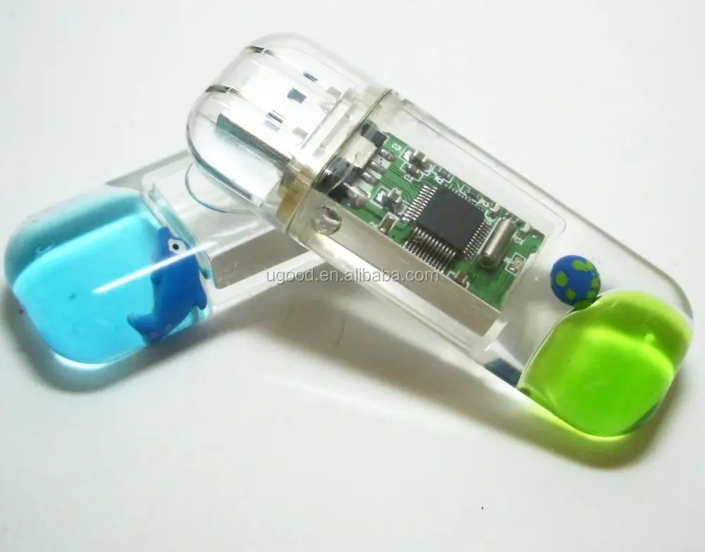 Flüssiger USB mit meeres tieren, billiger Wasser-USB, Logo-gedruckter Infauna-USB-Stick