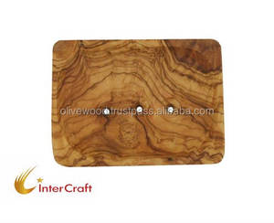 Elegante Jabonera de Madera de Olivo de Diseño Rústico Hecha a Mano con Garantía de por Vida para Uso en el Baño - Product Image 2