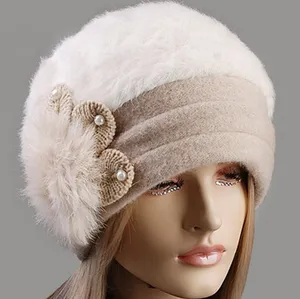 Angora Beret ที่กำหนดเอง,As ตกแต่งหมวกเบเร่ต์ถัก,หมวก Angora ผู้หญิง