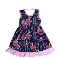 Unieke Baby Boutique Meisjes Jurk Tuniek Babe Japon Dress Print Leuke Dieren Voor Mooi Meisje