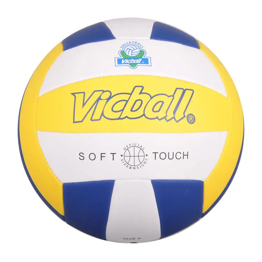 Bolas de espuma suave de microfibra para volley pelota de voleibol inflada para entrenamiento universitario, voleibol de playa, talla 5, colorida, venta al por mayor