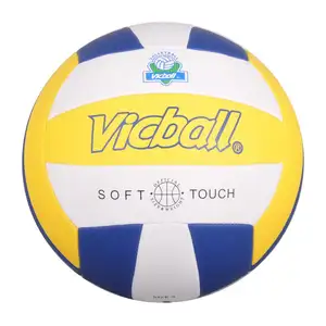 Großhandel Soft Foam Mikro faser PU Volleyball bälle bunt Größe 5 benutzer definierte Beach volleyball College Training aufgeblasen Volleyball ball