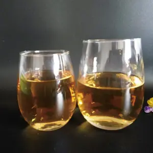 热卖酒杯水晶手工400毫升无茎酒杯