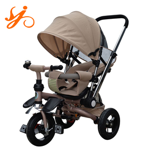 Tricycle pour enfants à bas prix, porte-bébé à 3 roues, tricycle pour enfants avec auvent, siège <span class=keywords><strong>rotatif</strong></span> à 360 degrés - Product Image 1