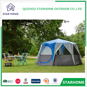 Tenda da Campeggio Familiare Impermeabile di Alta Qualità per 5+ Persone, Grande Cupola Blu, Importata da Quzhou - Product Image 5