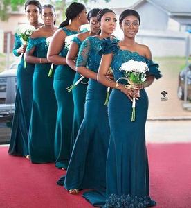 Latest Patterns Convertible Infinity Teal Mermaid Bridesmaid Dress