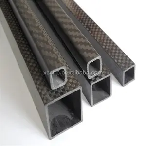 Hot sell 3K twill plain weave 30*30*25*780mm carbon fiber square tube